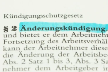 Änderungskündigung