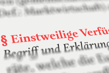 einstweilige Verfügung