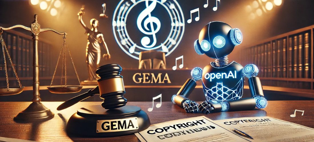 Urheberrecht von Songtexten Verwertungsgesellschaft GEMA verklagt OpenAI banner
