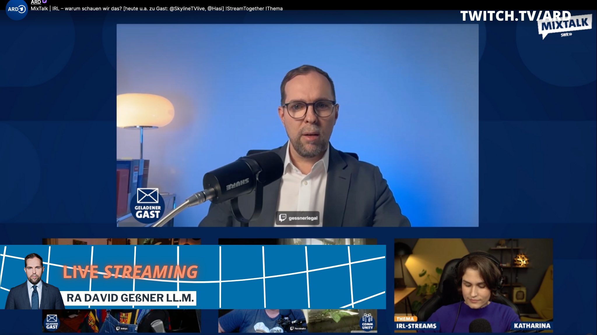Geßner Legal Twitch ARD